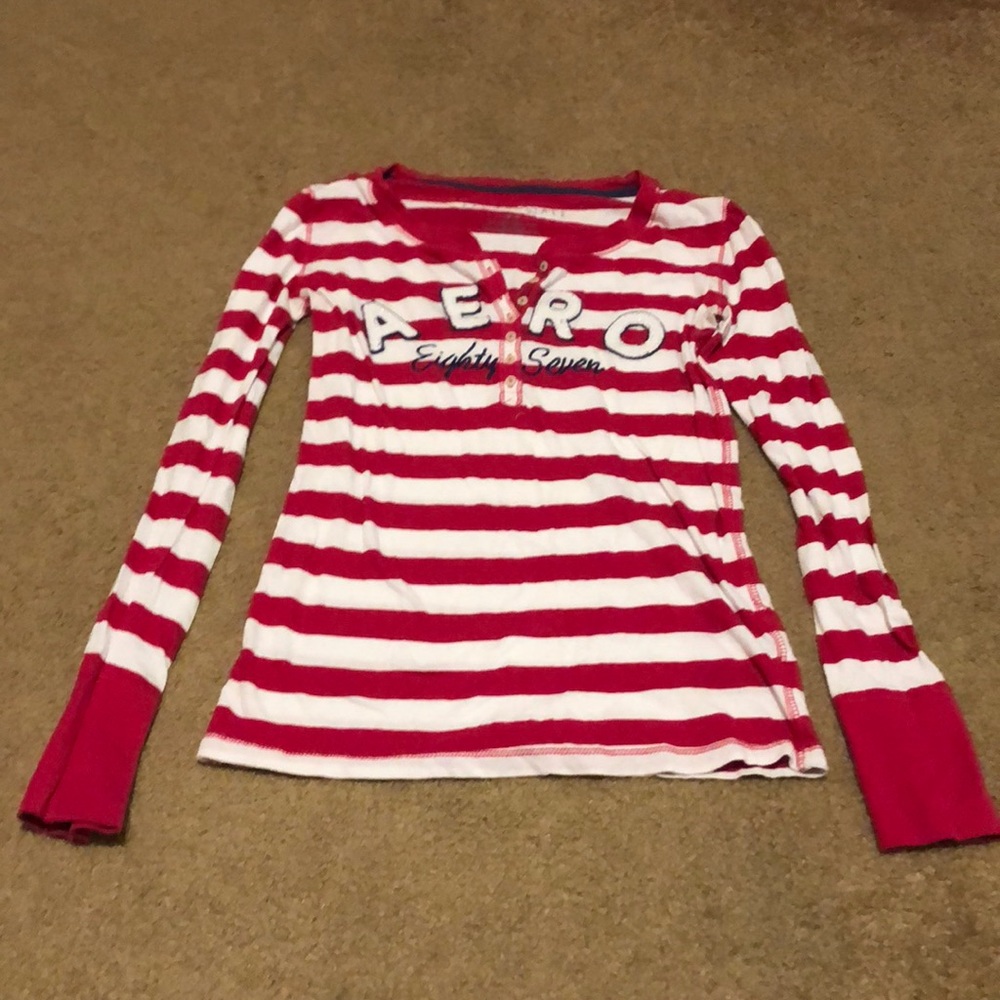 Candy cane striped long sleeve